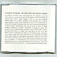 COWBOY JUNKIES - At The End Of Paths Taken