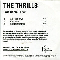 THE THRILLS - One Horse Town