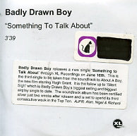 BADLY DRAWN BOY - Something To Talk About