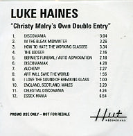 LUKE HAINES - Christy Malry's Own Double Entry
