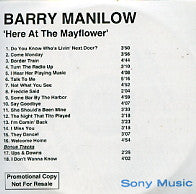 BARRY MANILOW - Here At The Mayflower