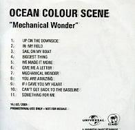 OCEAN COLOUR SCENE - Mechanical Wonder