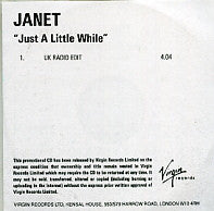 JANET JACKSON - Just A Little While
