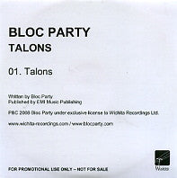 BLOC PARTY - Talons