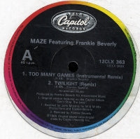 MAZE - Too Many Games (Extended Remix) / Twilight / Back In Stride