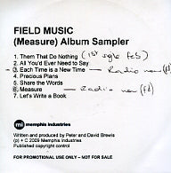 FIELD MUSIC - Field Music (Measure)