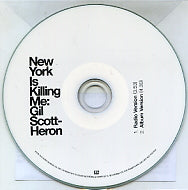 GIL SCOTT-HERON - New York Is Killing Me