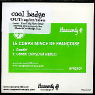 LE CORPS MINCE DE FRANCOISE - Gandhi