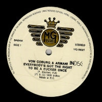VON COBURG & ARMANI - Everybody's Got The Right To A Sucker Once