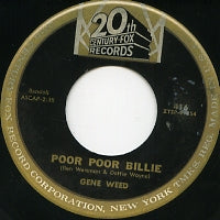GENE WEED - Just For Tonight / Poor Poor Billie