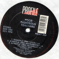 POOR RIGHTEOUS TEACHERS - Shakiyla / Strictly Mash'ion'.
