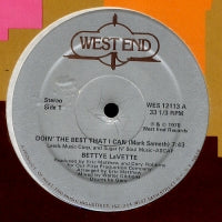 BETTYE LAVETTE - Doin' The Best That I Can