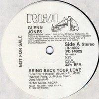 GLENN JONES - Bring Back Your Love