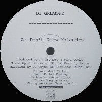 DJ GREGORY  - Don't Know Malendro / Vasefa