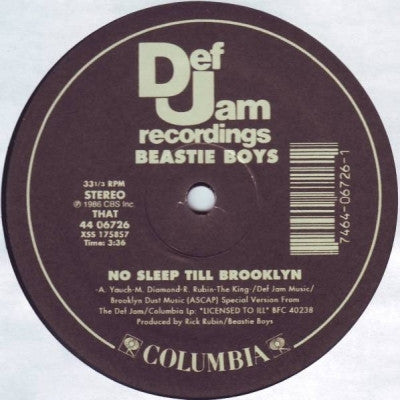 BEASTIE BOYS - She's Crafty / No Sleep Till Brooklyn