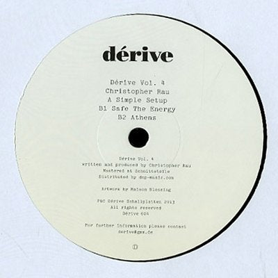 CHRISTOPHER RAU - Derive Vol.