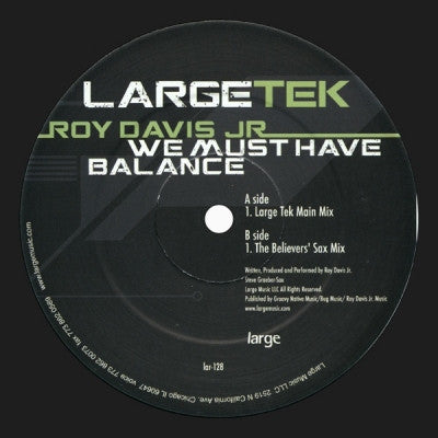 ROY DAVIS JR - We Must Have Balance