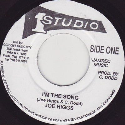 JOE HIGGS - I'm The Song / Leave Earth