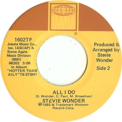 STEVIE WONDER - That Girl / All I Do