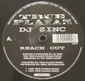 DJ ZINC - Reach Out / Pranksters