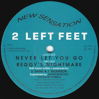 2 LEFT FEET - Never Let You Go / Reggy's Nightmare