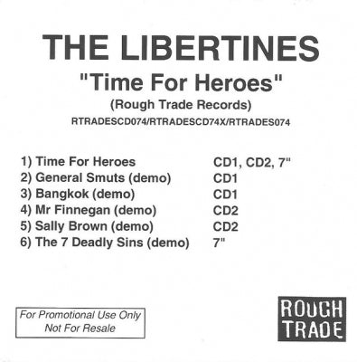 THE LIBERTINES - Time For Heroes
