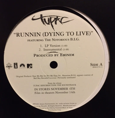 TUPAC  / NOTORIOUS B.I.G. - Runnin' (Dying To Live)