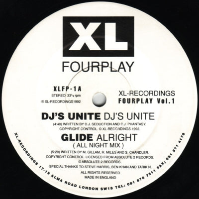 XL-RECORDINGS - Fourplay Vol.1