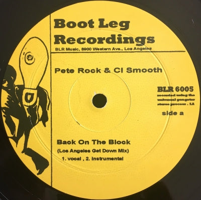 PETE ROCK & C.L. SMOOTH / THES ONE - Back On The Block / Rhymin' With The Bonz