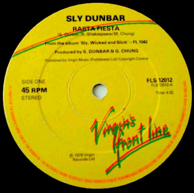 SLY DUNBAR - Rasta Fiesta / Dirty Harry