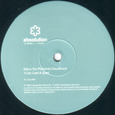 DISCO TEX PRESENTS CLOUDBURST - I Can Cast A Spell