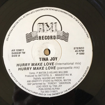TINA JOY - Hurry Make Love
