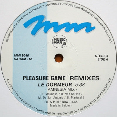 PLEASURE GAME - Le Dormeur (Remixes)