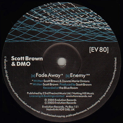 SCOTT BROWN & DMO - Fade Away / Enemy