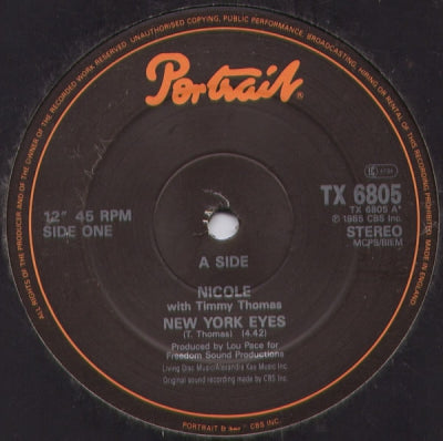 NICOLE WITH TIMMY THOMAS - New York Eyes