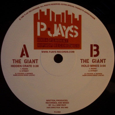 THE GIANT (A.G. OF D.I.T.C.) - Hidden Crate / Hold Mines