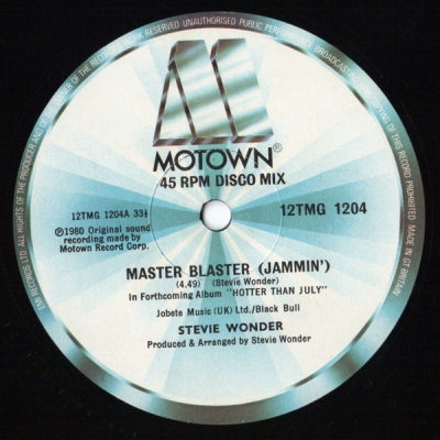 STEVIE WONDER - Master Blaster (Jammin)