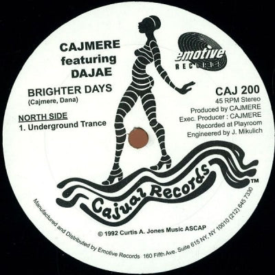 CAJMERE FEATURING DAJAE / CAJMERE FEATURING DERRICK CARTER - Brighter Days / Dreaming EP