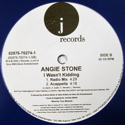 ANGIE STONE - I Wasn't Kidding