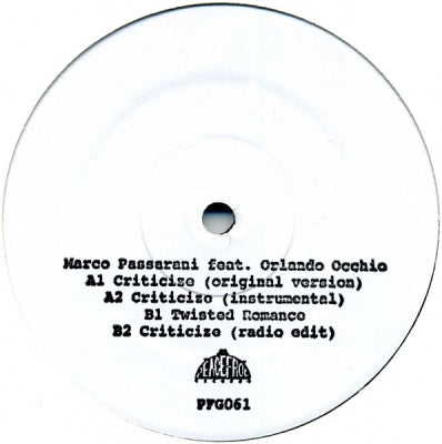 MARCO PASSARANI - Criticizo