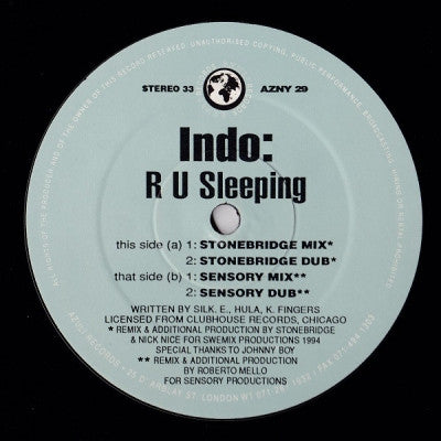 INDO - R U Sleeping
