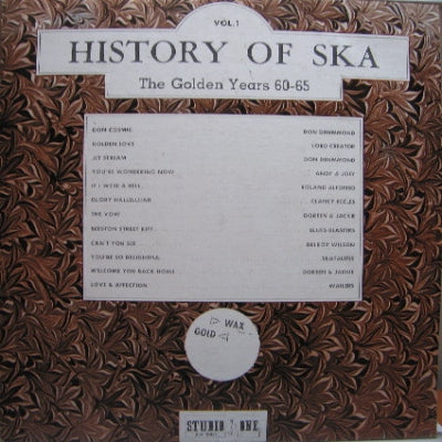 VARIOUS - History Of Ska Vol. 1 - The Golden Years 60-65