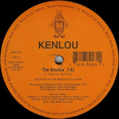 KENLOU - The Bounce / Gimme Groove
