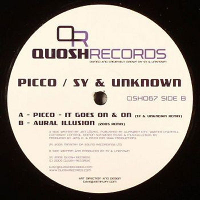 PICCO / SY & UNKNOWN - It Goes On & On (Sy & Unknown Remix) / Aural Illusion