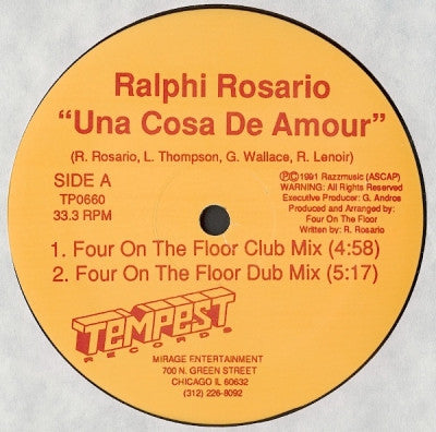 RALPHIE ROSARIO - Una Cosa De Amour