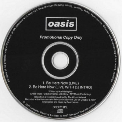 OASIS - Be Here Now (Live)