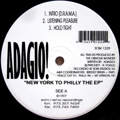 ADAGIO! - New York To Philly EP