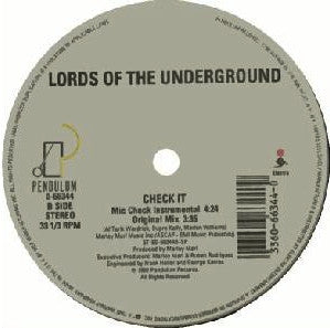 LORDS OF THE UNDERGROUND - Check It (The Remixes).