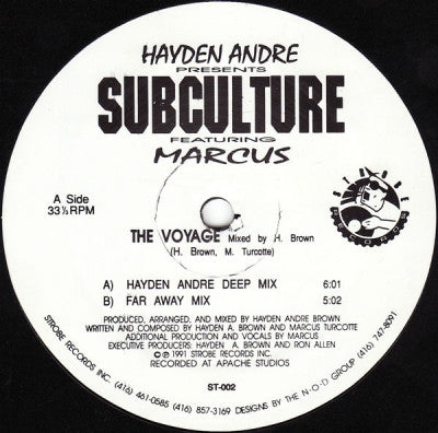 HAYDEN ANDRE PRES SUBCULTURE - The Voyage