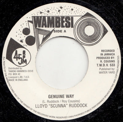 LLOYD 'SCUNNA' RUDDOCK - Genuine Way